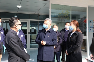 2022年1月4日，嘉兴市委书记、市长李军参观3118云顶集团泛半导体产业园